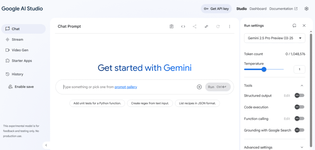 Google AI Studio